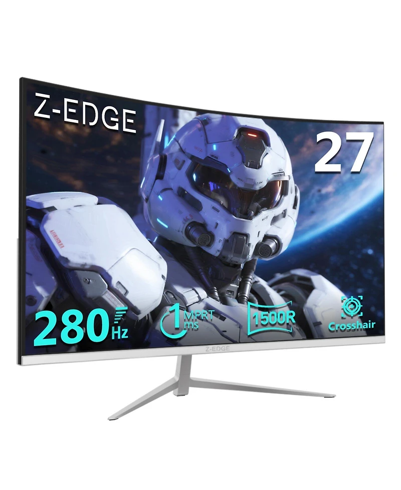 Z-edge UG27P- 27 inch 1080P Full Hd 1920 x 1080 280 Hz 1 ms Curved Gaming Monitor, Hdmi x 1, Dp x 1