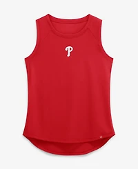 Fanatics Women's Red Philadelphia Phillies Draped Mesh Back Performance Tank Top