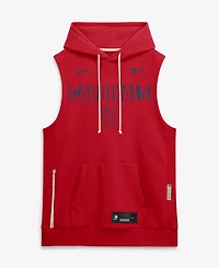 Nike Men's Red St. Louis Cardinals Authentic Collection Standard Issue Dri-fit Sleeveless Hoodie