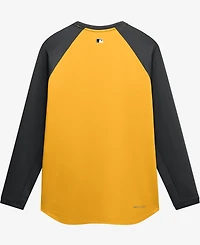 Nike Men's Gold Pittsburgh Pirates Authentic Collection Raglan Dri-fit Sweatshirt