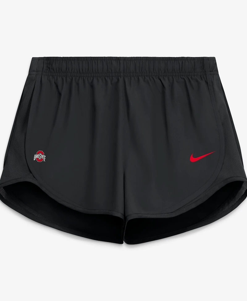 Nike Women's Black Ohio State Buckeyes Tempo Mid-Rise Dri-fit Shorts
