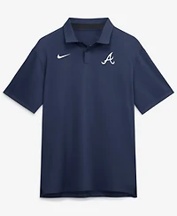 Nike Men's Navy Atlanta Braves Tour Dri-fit Polo Shirt