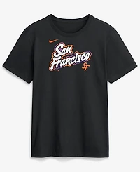 Nike Men's Black San Francisco Giants City Connect Wordmark T-Shirt