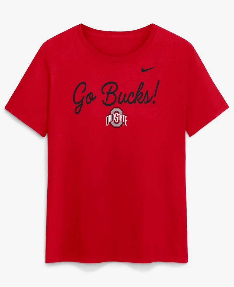 Nike Women's Scarlet Ohio State Buckeyes Script Mantra Logo T-Shirt