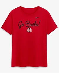 Nike Women's Scarlet Ohio State Buckeyes Script Mantra Logo T-Shirt