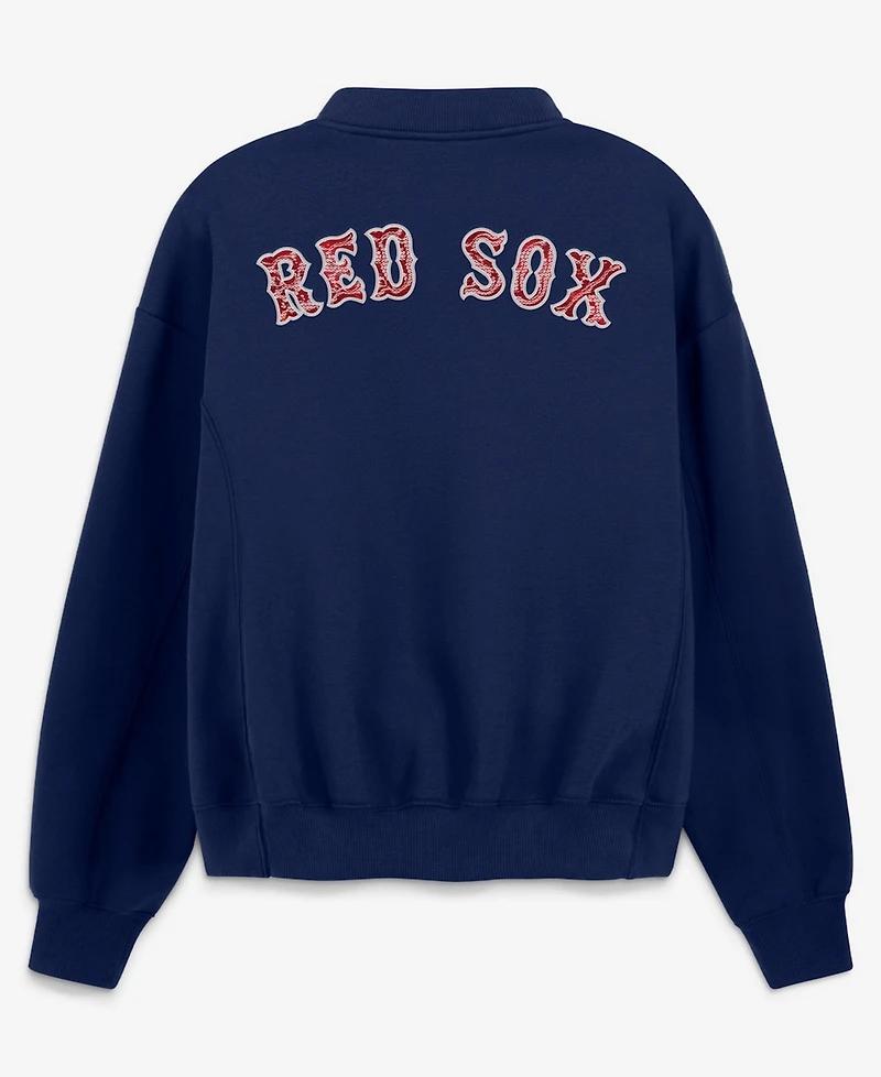 Fanatics Women's Navy Boston Red Sox Oversized Rage Against Full-Zip Jacket