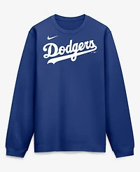 Nike Men's Royal Los Angeles Dodgers Primetime Wordmark Sweatshirt