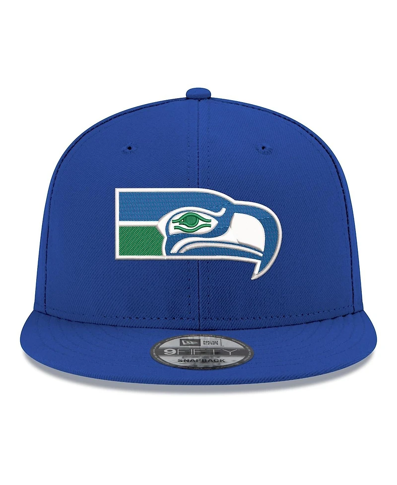 New Era Men's Royal Seattle Seahawks 9FIFTY Snapback Hat