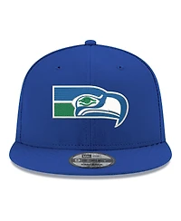 New Era Men's Royal Seattle Seahawks 9FIFTY Snapback Hat