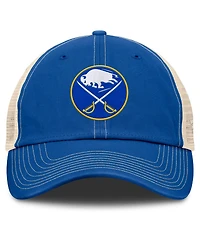 Fanatics Men's Royal/Natural Buffalo Sabres Rival Trucker Adjustable Hat
