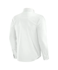 J. Palmer Men's White Dallas Cowboys Man-In-Motion Long Sleeve Button-Up Dress Shirt