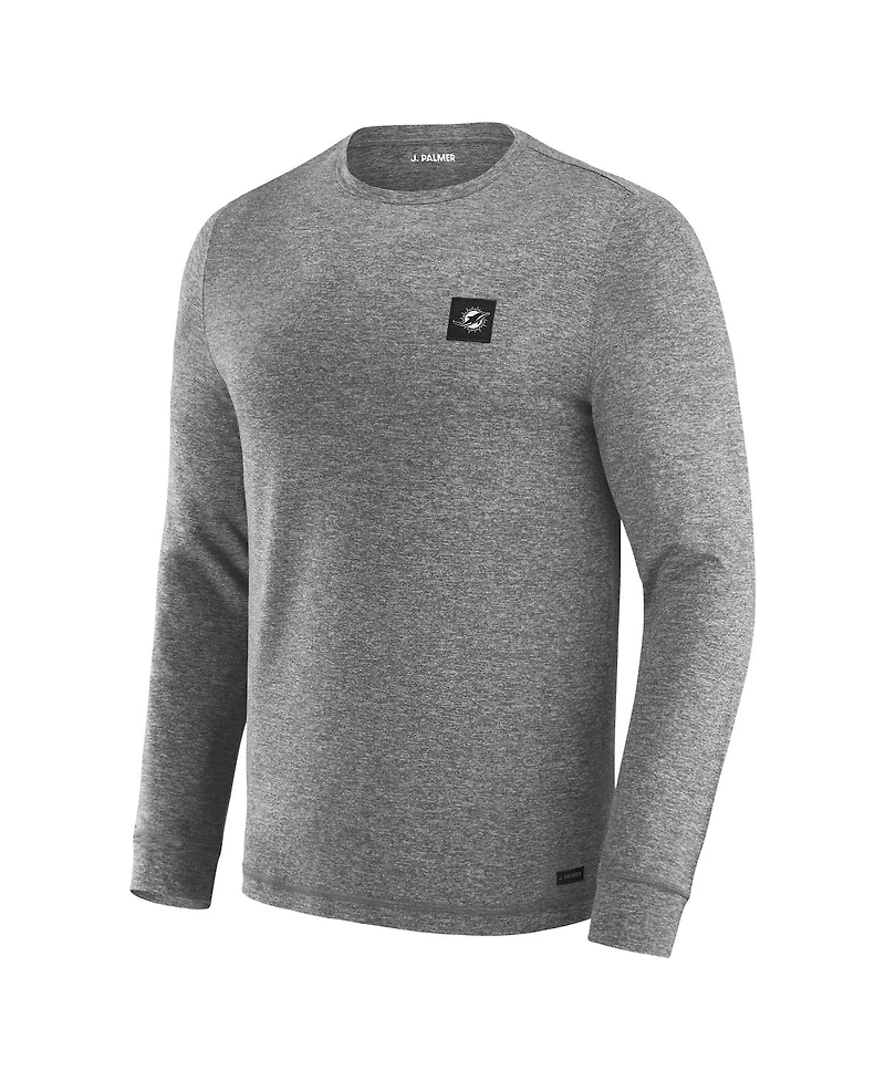 J. Palmer Men's Black Miami Dolphins Four Down Long Sleeve T-Shirt