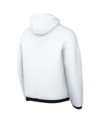 Nike Men's White England National Team 2026 Anthem Mesh Dri-fit Full-Zip Hooded Jacket
