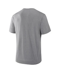 Fanatics Men's Heather Gray Los Angeles Dodgers Play Tribute Tri-Blend T-Shirt