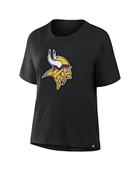 Fanatics Women's Black Minnesota Vikings Essential Legacy T-Shirt
