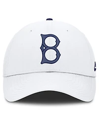 Nike Men's White Brooklyn Dodgers Cooperstown Collection Club Dri-fit Adjustable Hat