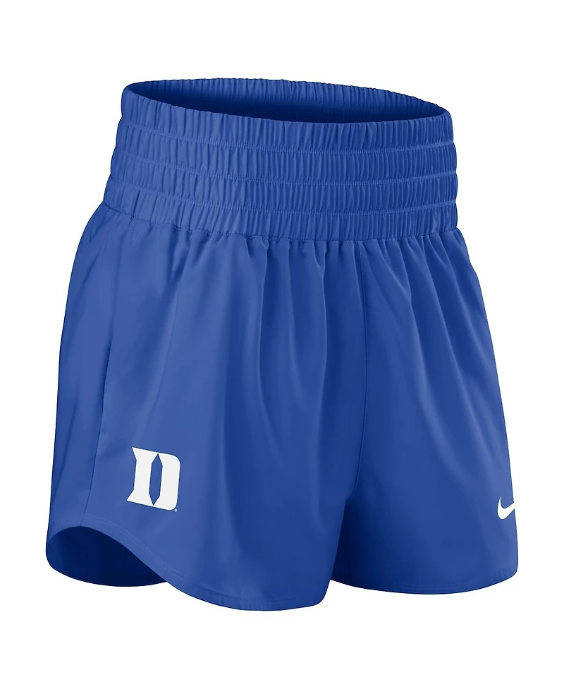Nike Women's Royal Duke Blue Devils Performance One Dri-fit High-Rise Shorts
