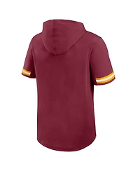 Fanatics Men's Burgundy Washington Commanders Optimal Play Short Sleeve Hooded T-Shirt