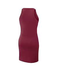 Fanatics Women's Burgundy Washington Commanders Push Beyond Tri-Blend Ribbed Sleeveless Dress