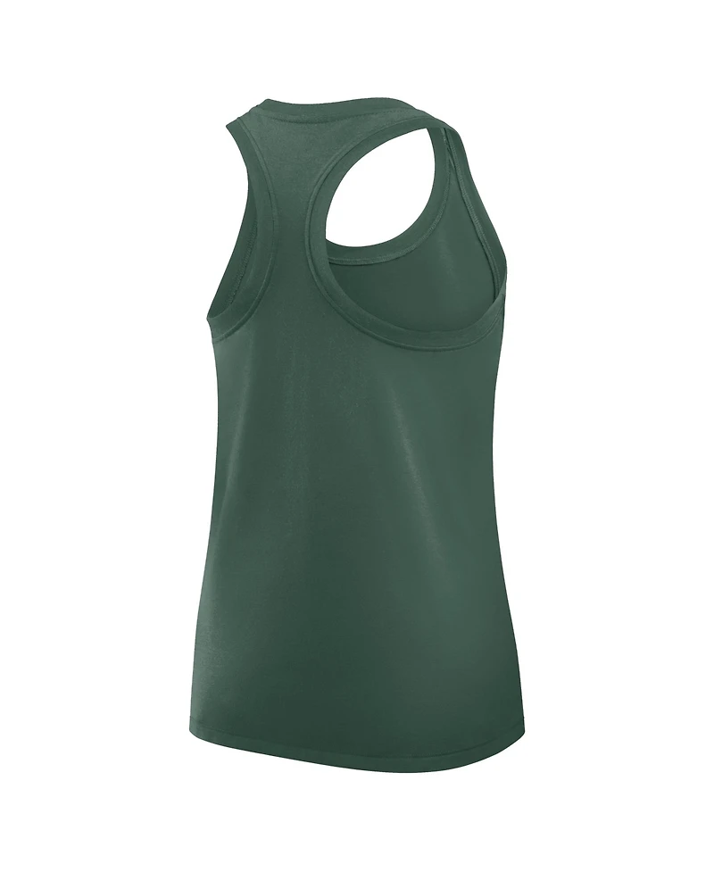 Nike Women's Green Bay Packers Hurry Up Tri-Blend Dri-fit Tank Top