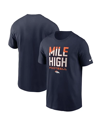 Nike Men's Navy Denver Broncos Mile High Football T-Shirt
