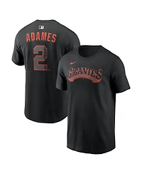 Nike Men's Willy Adames Black San Francisco Giants Alternate Name Number T-Shirt