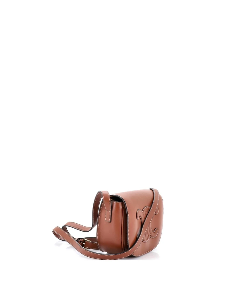 Pre-Owned Celine Cuir Triomphe Folco Bag Leather