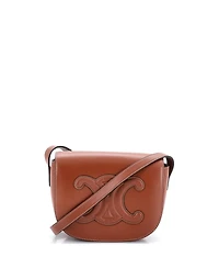 Pre-Owned Celine Cuir Triomphe Folco Bag Leather