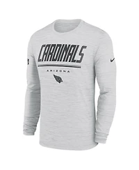Nike Men's White Arizona Cardinals Sideline Offensive Transition Velocity Dri-fit Long Sleeve T-Shirt