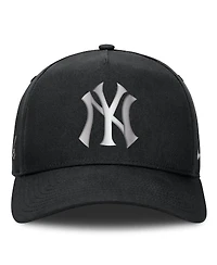 Nike Men's Black New York Yankees Rise Dri-fit A-Frame Adjustable Hat