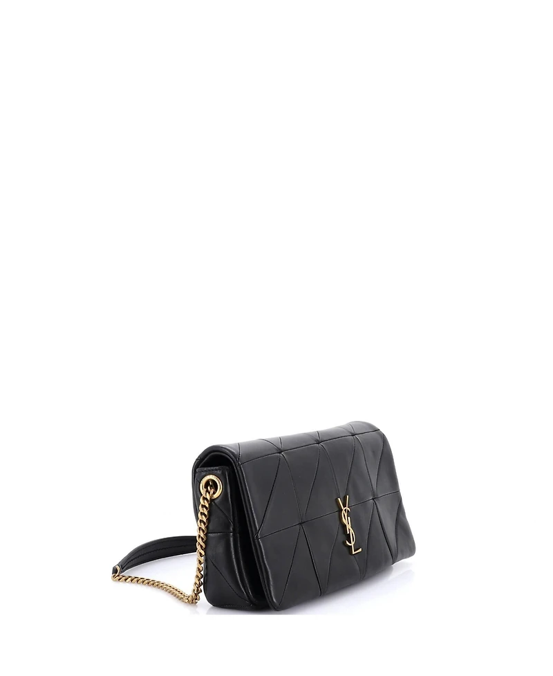 Pre-Owned Saint Laurent Medium Jamie Flap Bag Quilted Leather