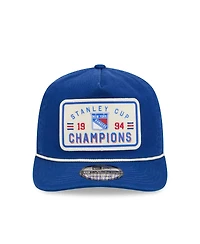 New Era Men's Blue New York Rangers Throwback Stanley Cup Champions Side Patch 19TWENTY Adjustable Hat