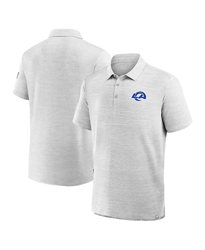 Fanatics Men's Heather Gray Los Angeles Rams Clutch Polo Shirt