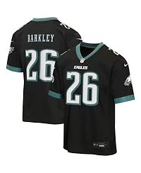 Nike Big Boys and Girls Saquon Barkley Black Philadelphia Eagles Alternate Game Jersey