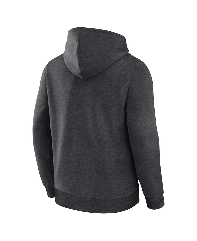 Logo Athletic Men's Heather Charcoal New York Giants Primary Hoodie