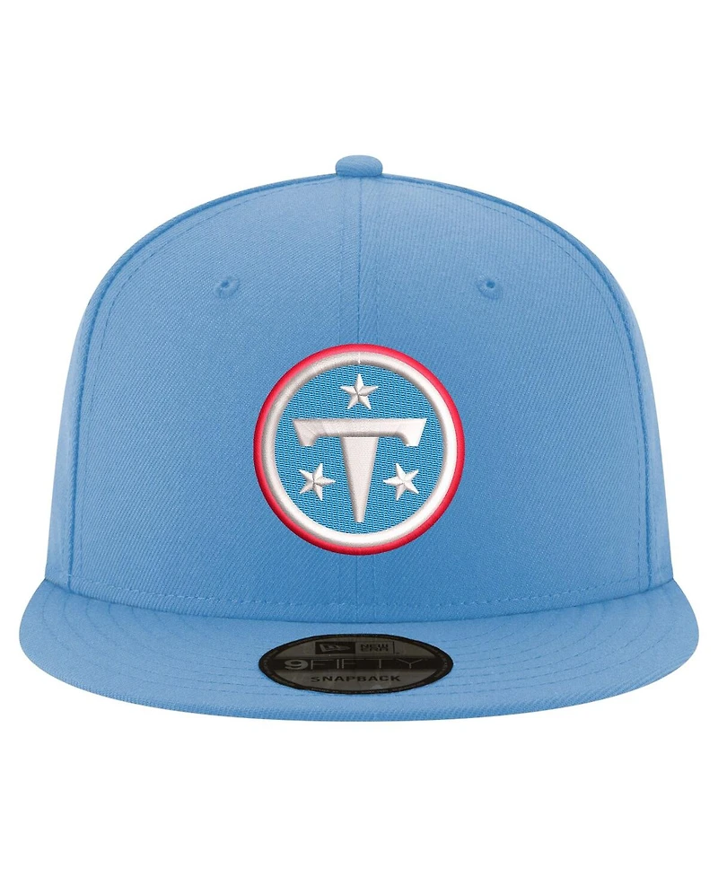 New Era Men's Light Blue Tennessee Titans Primary Logo 9FIFTY Snapback Hat