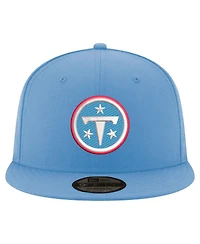 New Era Men's Light Blue Tennessee Titans Primary Logo 9FIFTY Snapback Hat