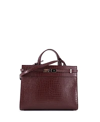 Pre-Owned Saint Laurent Small Manhattan Tote Embossed Leather