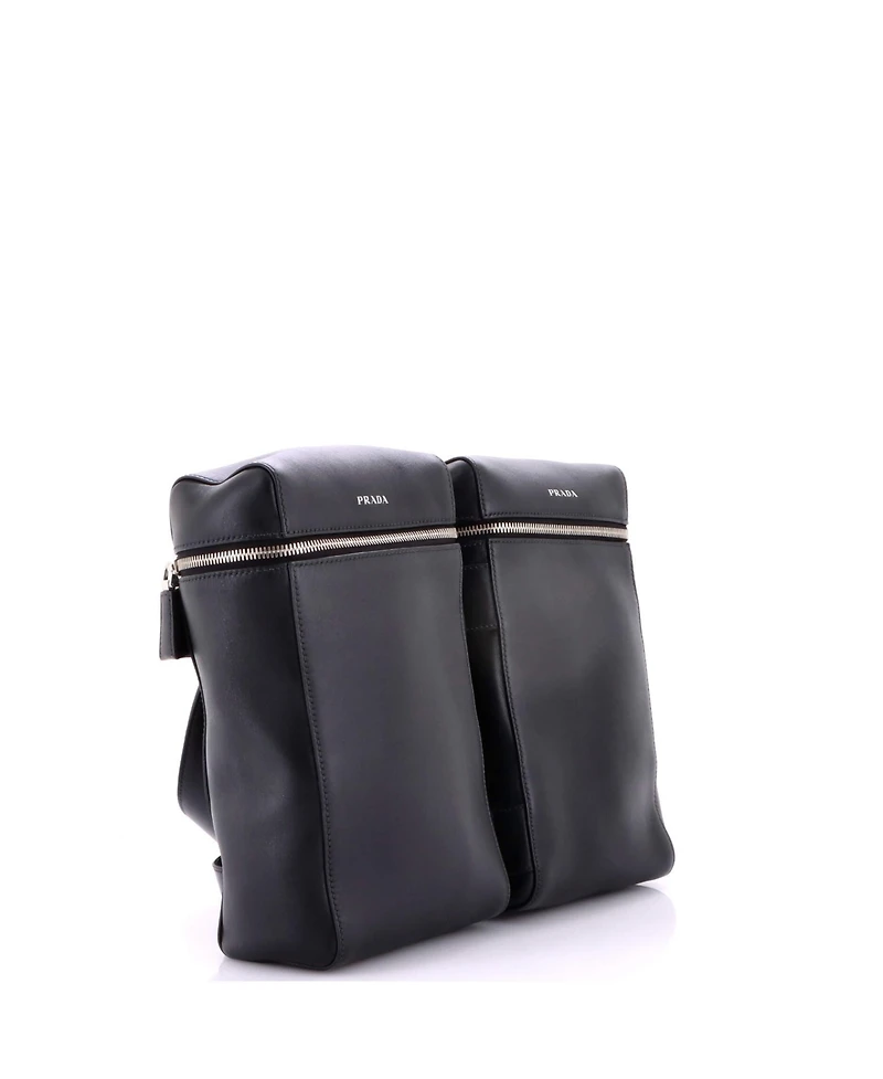Pre-Owned Prada Twin Pocket Backpack Leather