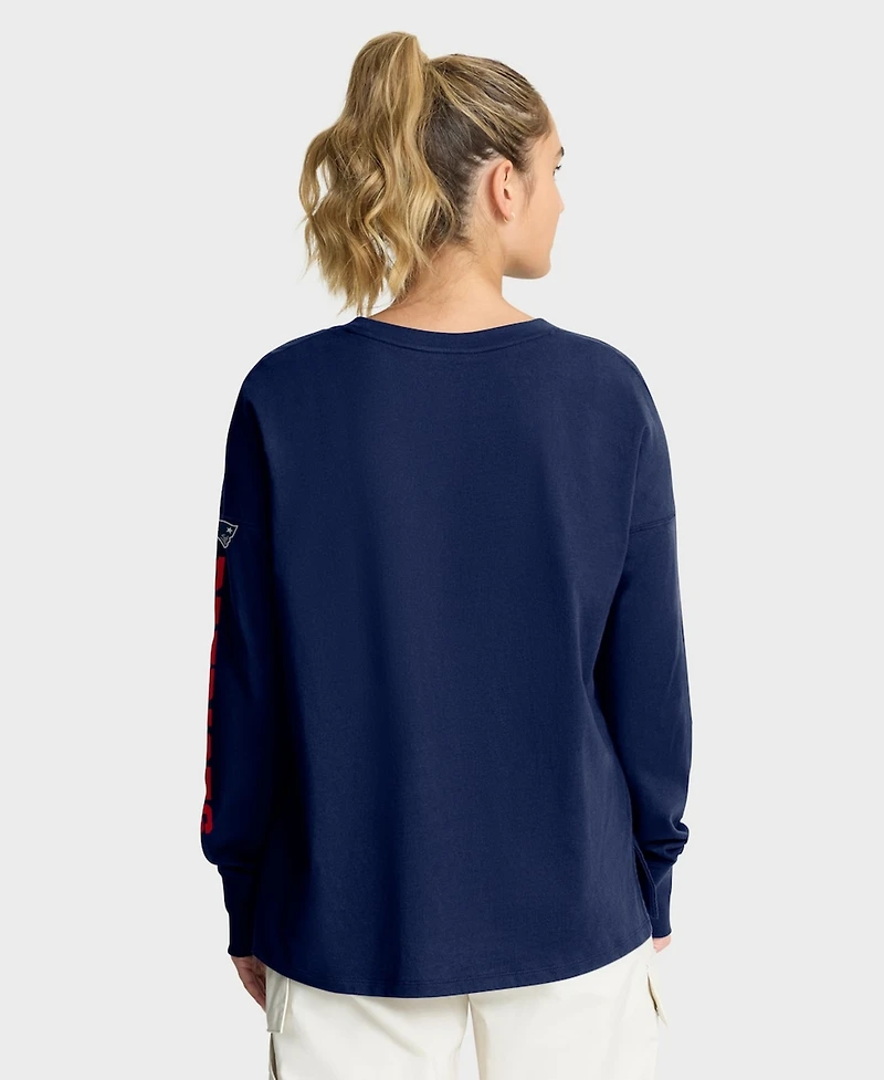 Fanatics Women's Navy New England Patriots Hometown Legacy Long Sleeve T-Shirt
