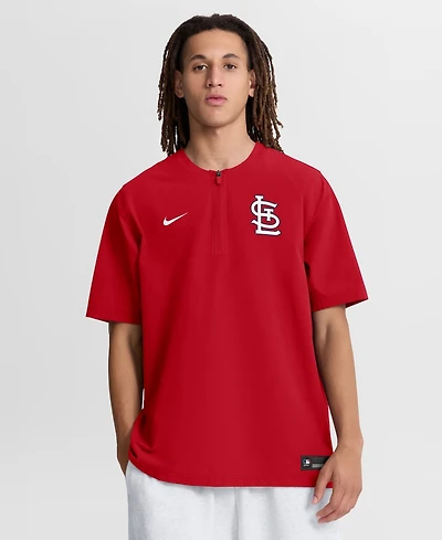 Nike Men's Red St. Louis Cardinals Authentic Collection Dri-fit Quarter-Zip Windshirt