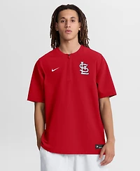 Nike Men's Red St. Louis Cardinals Authentic Collection Dri-fit Quarter-Zip Windshirt