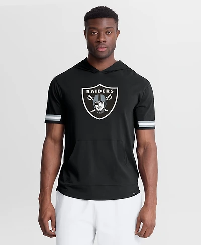 Fanatics Men's Black Las Vegas Raiders Optimal Play Short Sleeve Hooded T-Shirt