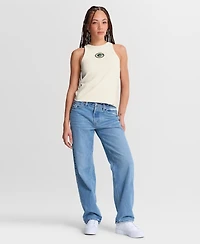 Fanatics Women's Cream Green Bay Packers Star Play Tri-Blend Ribbed Tank Top