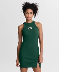 Fanatics Women's Green Bay Packers Push Beyond Tri-Blend Ribbed Sleeveless Dress