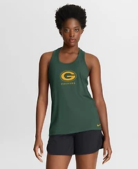Nike Women's Green Bay Packers Hurry Up Tri-Blend Dri-fit Tank Top