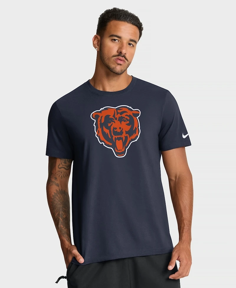 Nike Men's Navy Chicago Bears Essential Logo T-Shirt