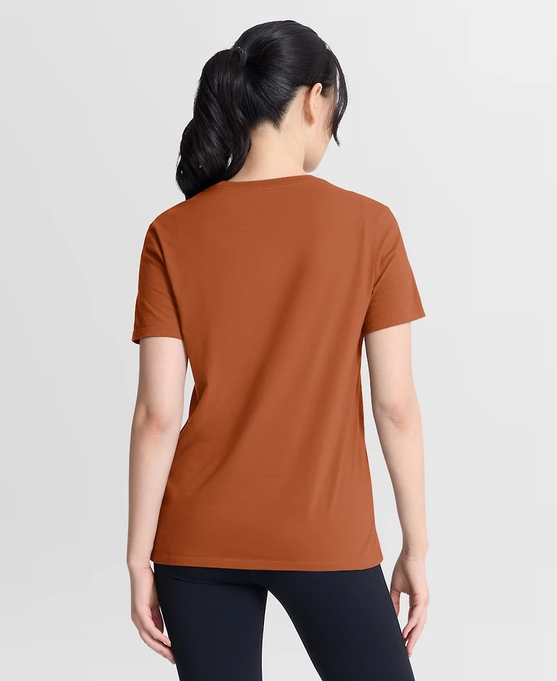 Nike Women's Orange Texas Longhorns Script Mantra Logo T-Shirt