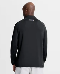 Nike Men's Black Los Angeles Dodgers Authentic Collection Dri-fit Raglan Half-Zip Pullover