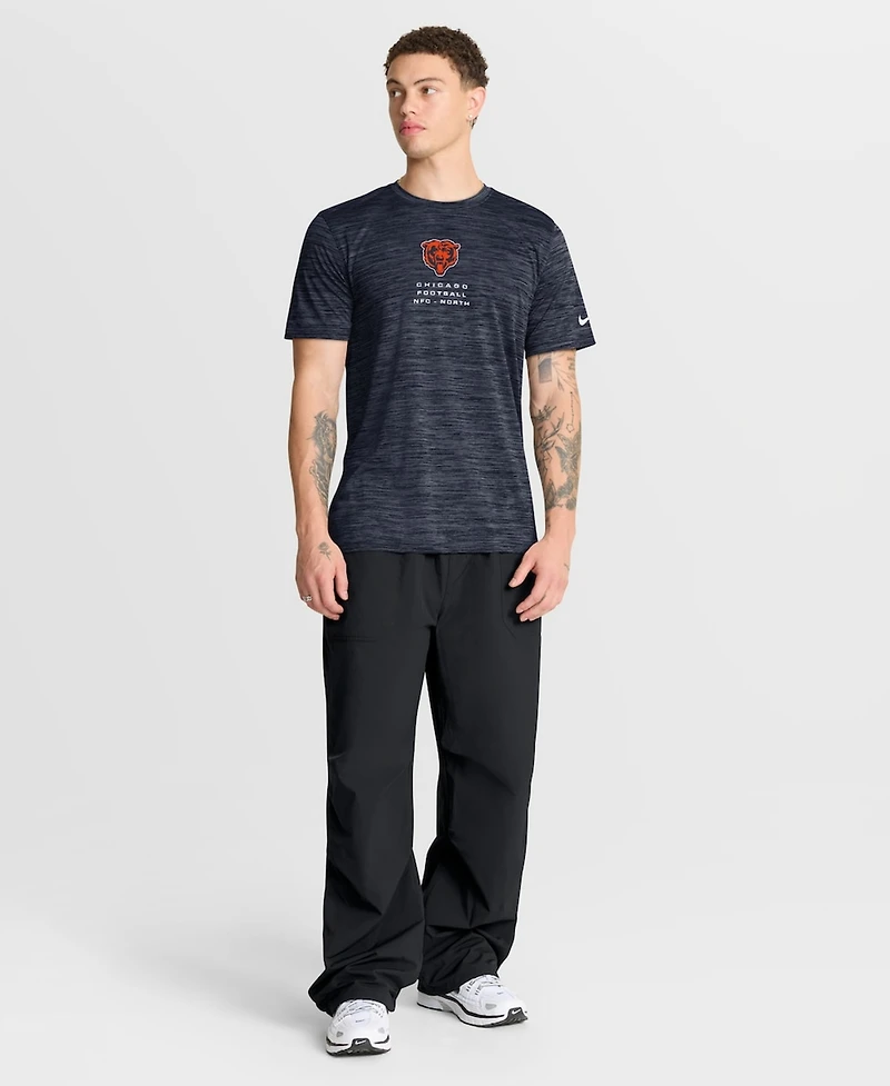 Nike Men's Navy Chicago Bears Velocity Ball Carrier Dri-fit T-Shirt